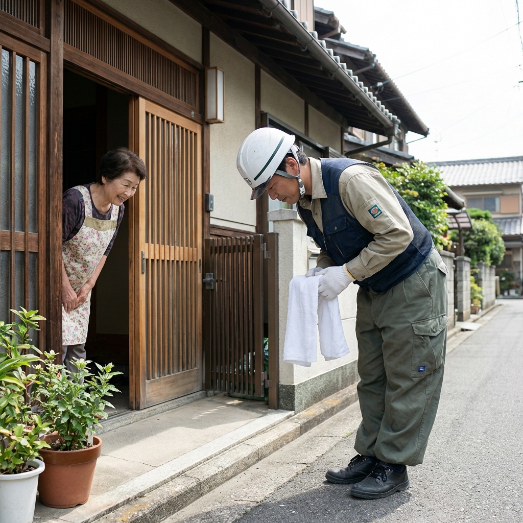 近隣の方へのご挨拶・着工